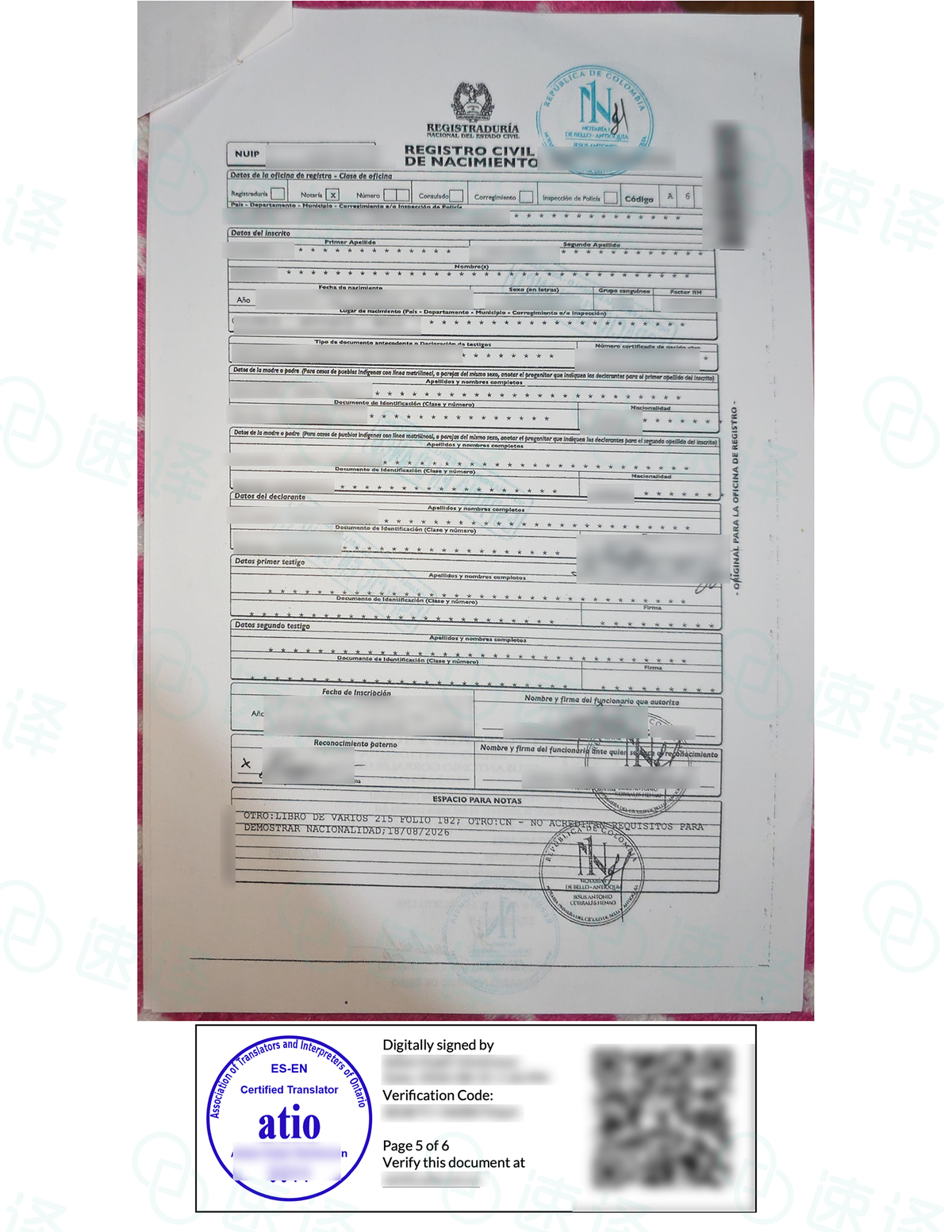 🇨🇦 ATIO 认证西班牙语翻译服务｜官方认证 · 合规递交 · 快速交付 🇪🇸