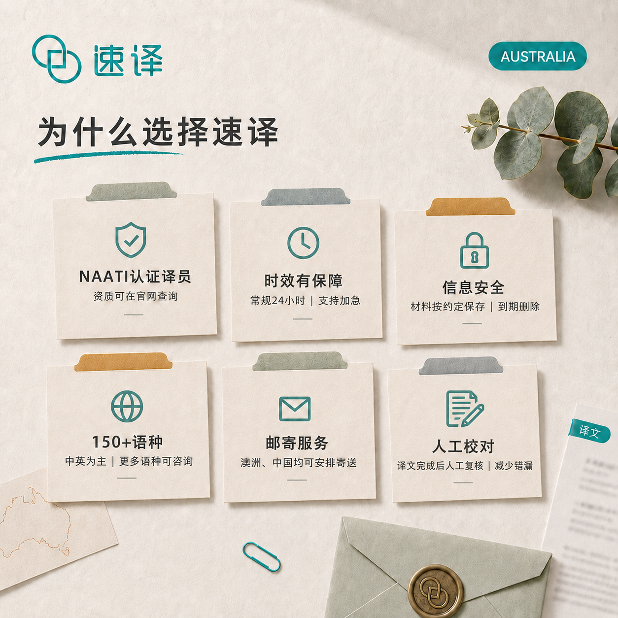速译 澳大利亚NAATI认证译员翻译服务