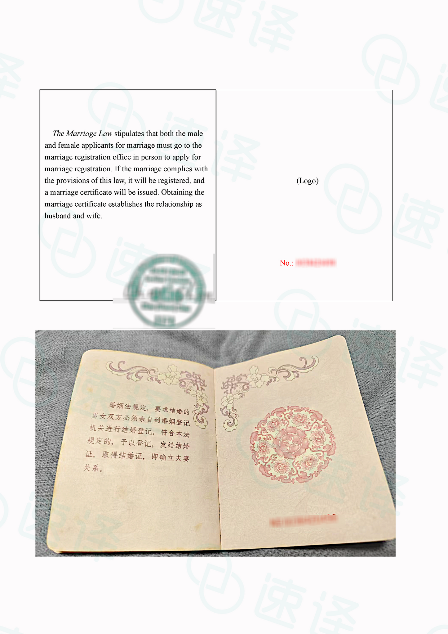 加拿大安省 ATIO 中国大陆结婚证翻译